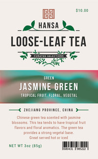 Jasmine Green - 3 ounces - Loose Leaf Tea
